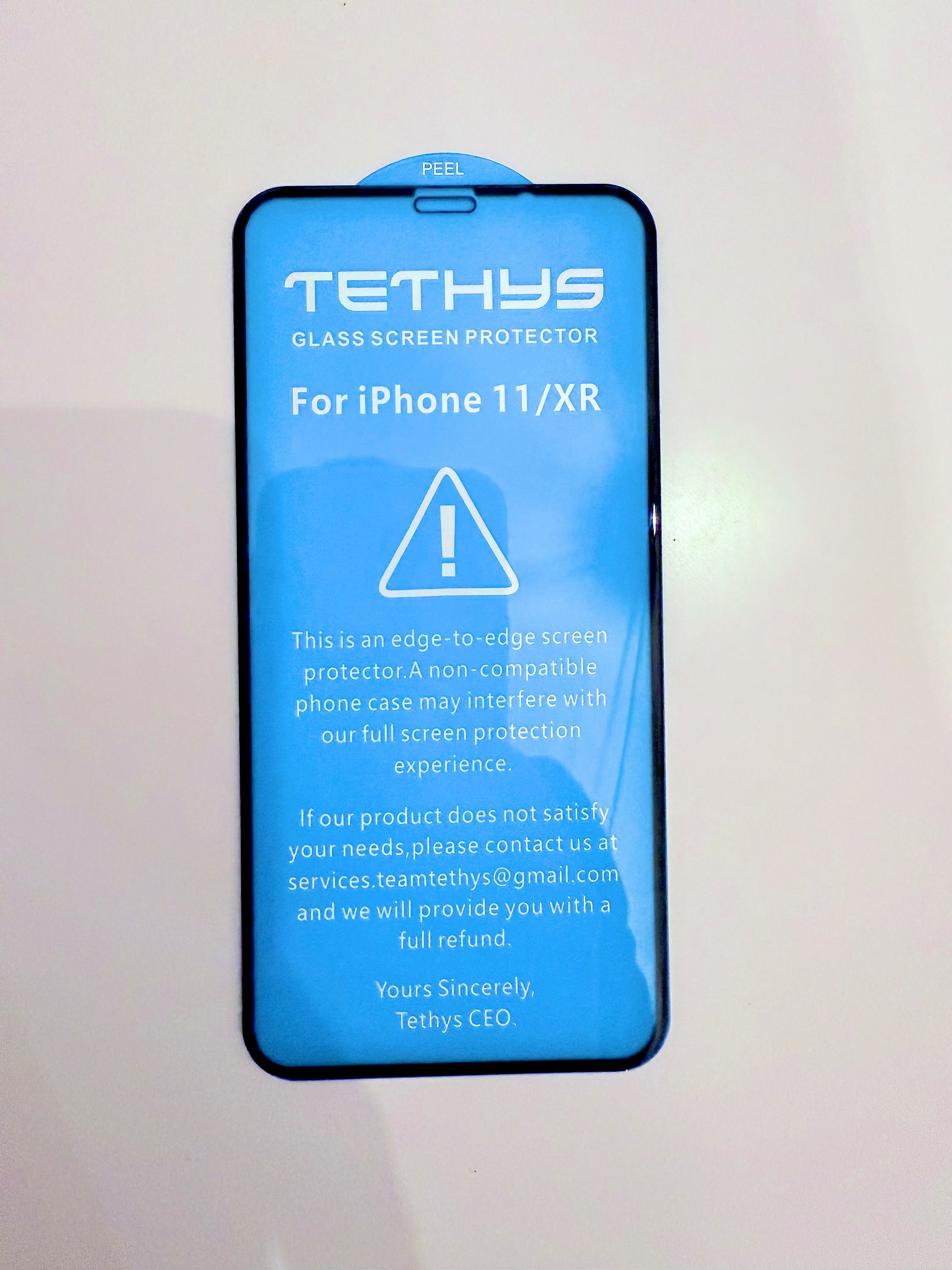 2 бр. стъклени протектора Tethys за iPhone 11/XR – 9H защита