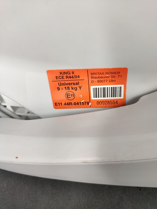 Scaun auto Britax Romer King II pentru copii intre 9 și 18 kg