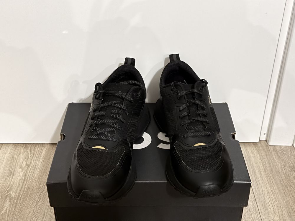 Hugo Boss Jonah Runn – мъжки маратонки, черни, номер 46 (US 13)