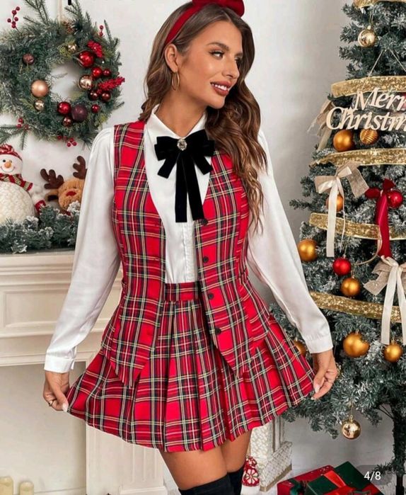 Дамски комплект пола и елек