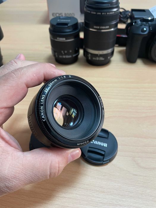 Canon 800D + 4 обектива
