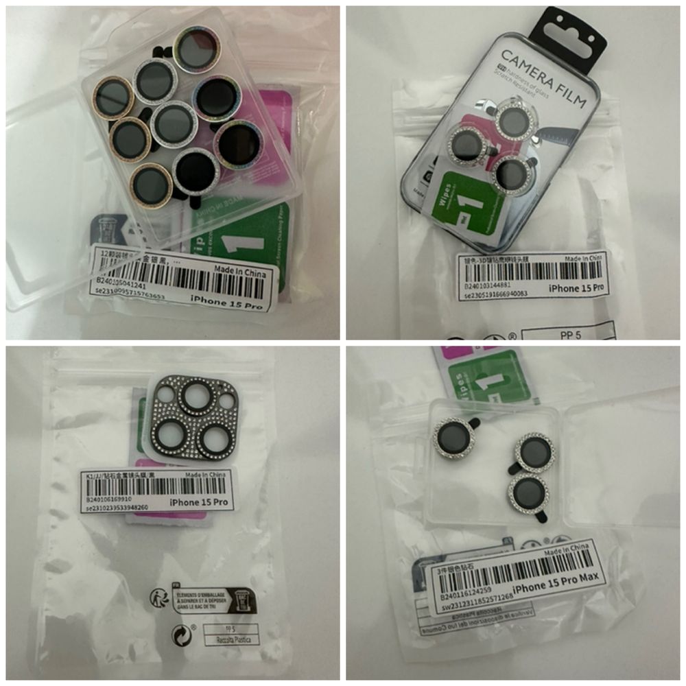 Протектор за камера на iphone 14 pro, 14 pro max, 15, 15pro, max