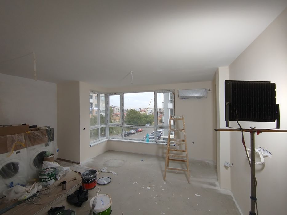 Безвъздушно  шпакловане и боядисване