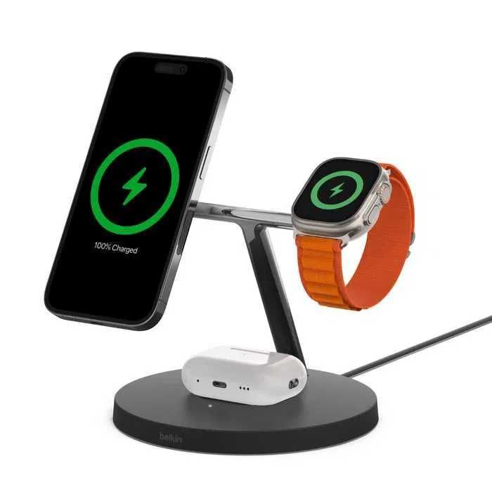 Belkin BOOST CHARGE PRO 3-in-1 Wireless Charger with MagSafe 2024