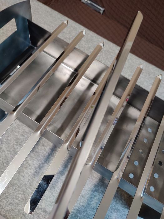 Мангал разборный качественный с шампурами