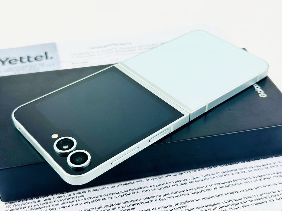 KATO НОВ! Samsung Galaxy Z Flip 6 5G 256GB 12RAM Mint 3г. Гаранция!