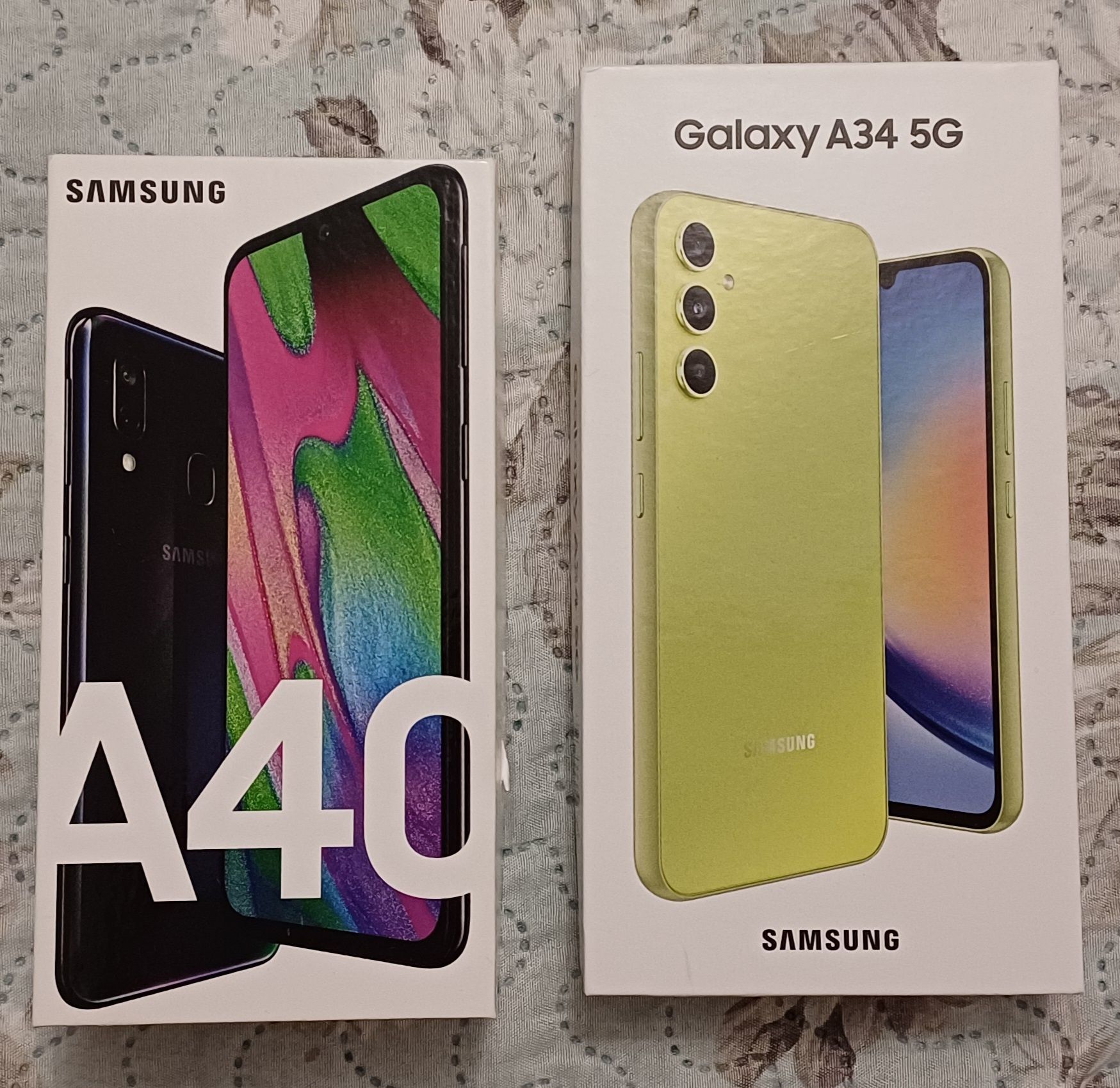 Lot 3 cutie cutii GOALE Samsung S9+ A40 A34 fara telefon