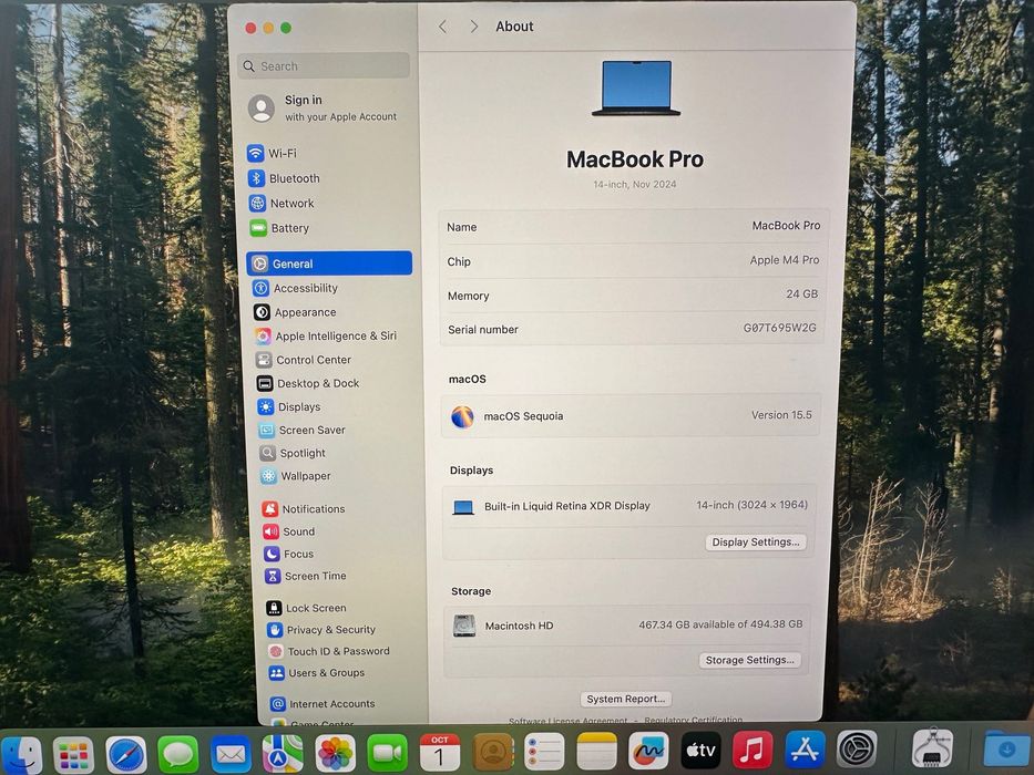 MacBook Pro 14" M4 PRO Chip 12-CPU/16-GPU/24RAM/512SSD