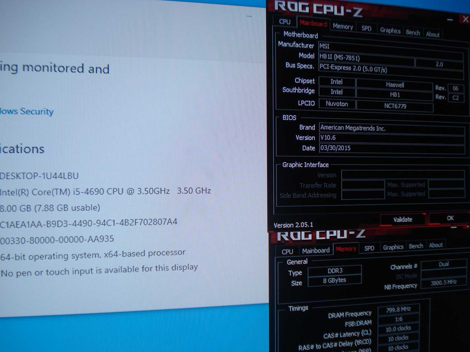 placa baza mini itx msi h81i procesor i5 4690 3.9ghz hdmi 8gb ram ddr3