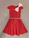 Rochie fetite aproximativ 8 ani facuta pe comanda tafta satinata