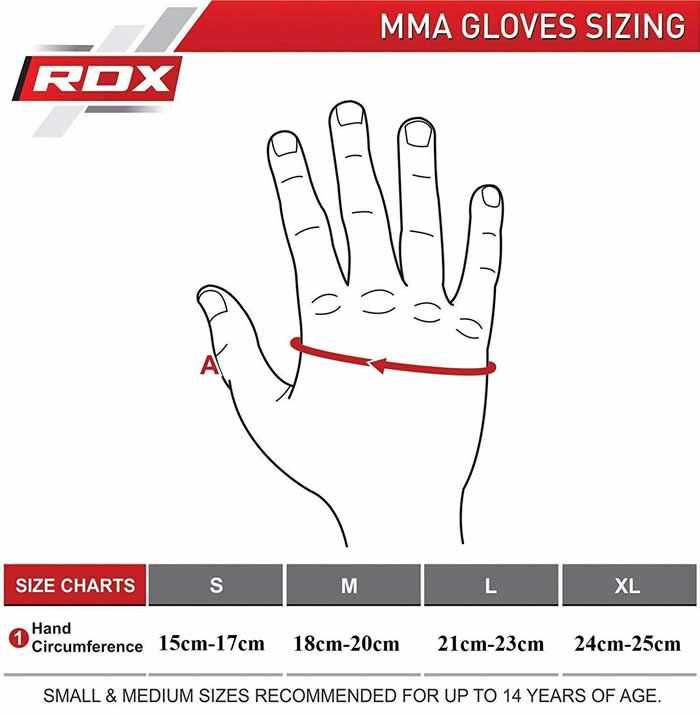 ММА Ръкавици RDX Training MMA Gloves Blue, Ръкавици за Бойни Спортове