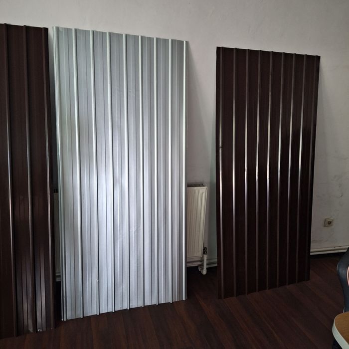 Tablă cutata colorată și zincată