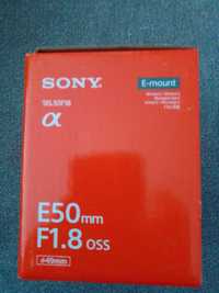 Obiectiv Sony E50mm F1.8 OSS E-mount SEL50F18 negru Nou
