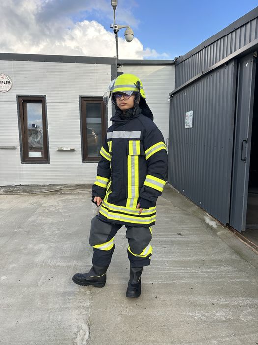 Costum dama pompieri incendiu impermeabil
