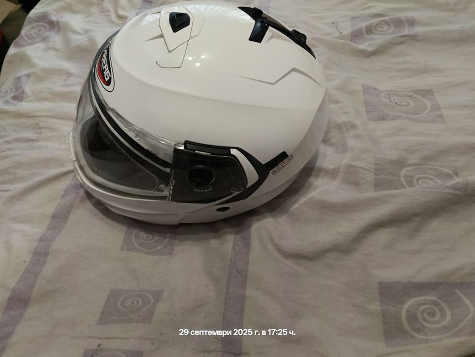 Модуларна  каска Caberg duke white metal размер L