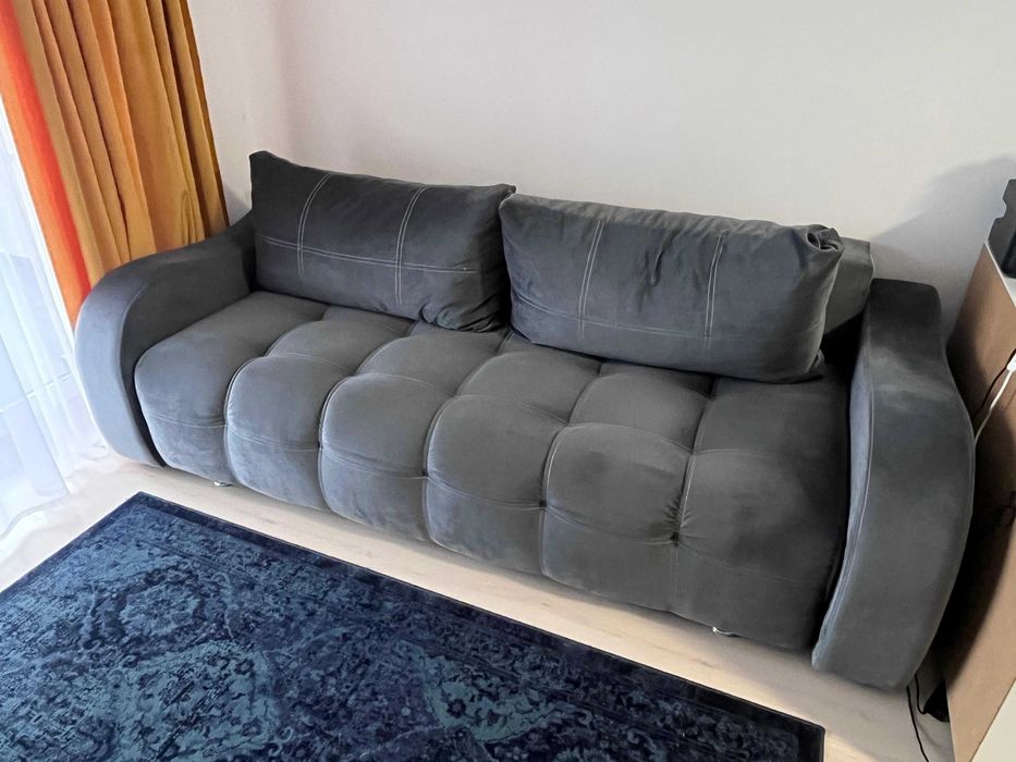 Canapea Extensibila Classic, 230x160x72 h cm, Stofa Tip Catifea