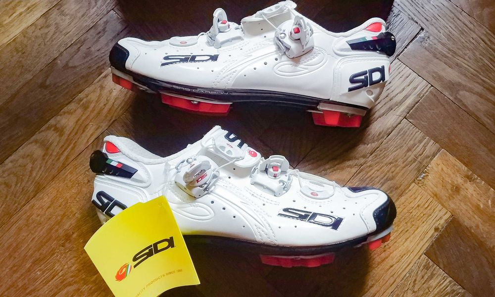 Pantofi Cycling Dama SIDI MTB Drako Carbon Venice White