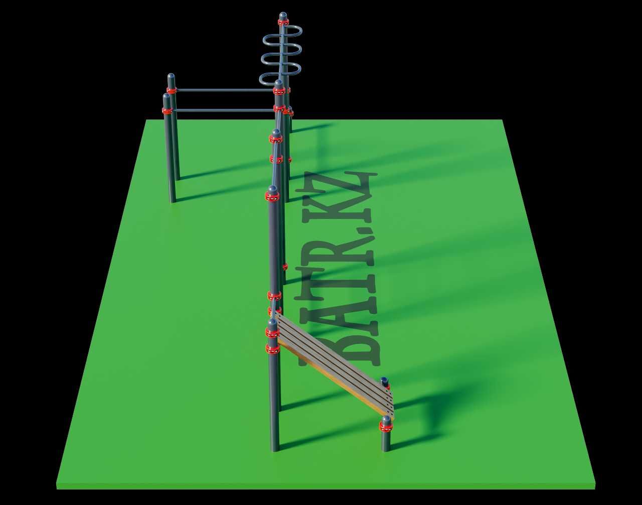 Воркаут BS-202 от завода BATR.KZ! Турник, Шведская стенка, Тренажеры!