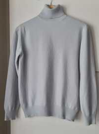 Pulover Max Mara casmir pur 100% baby blue fin pufos splendid M