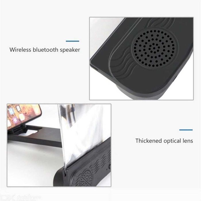 Увеличителен 12-инчов екран с двоен Bluetooth високоговорител