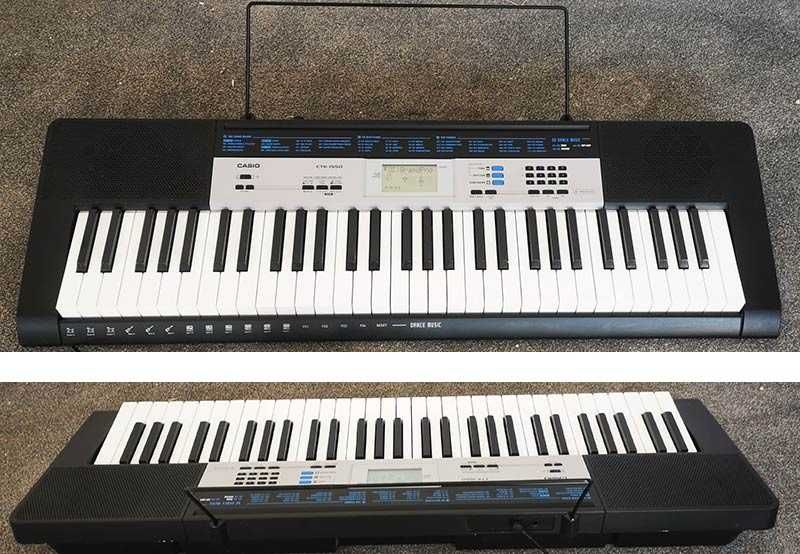 синтезатор клавир CASIO CTK-1550 пиано с 5 октави и плътни клавиши