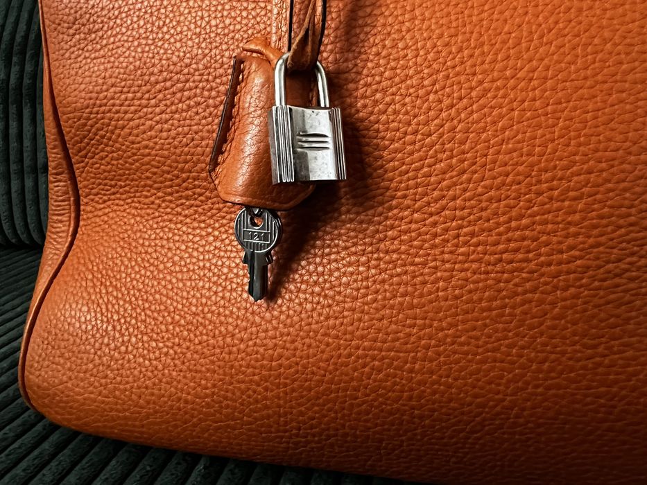 Hermes Birkin orange togo leather 35 cm