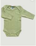 Body Cosilana lână merinos, mătase si bumbac - Moss Green 86/92