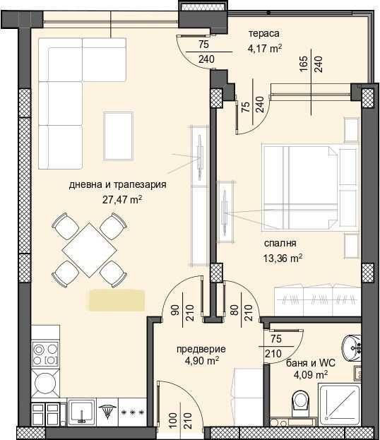 Продава се Двустаен апартамент в Пловдив, Център - 79 кв.м за 1583 €/кв.м - Снимка #4