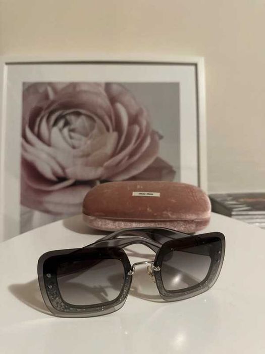 Ochelari de soare Miu Miu glitter sunglasses