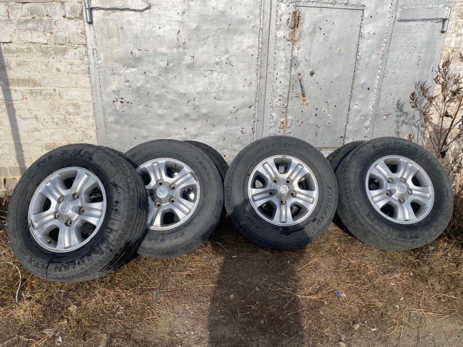 Продам зимние шины с дисками от крузака 100