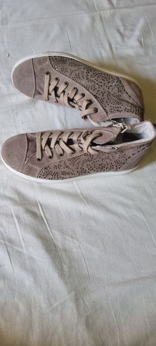 Sneakers dama Tamaris din piele naturala,noi