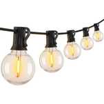 Ghirlanda 15 M, cu 25 Becuri LED și 2 becuri rezerva,Interior Exterior