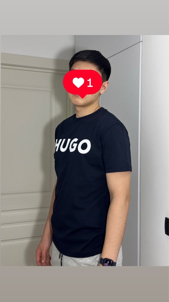 Футболка Hugo в темно-синем цвете