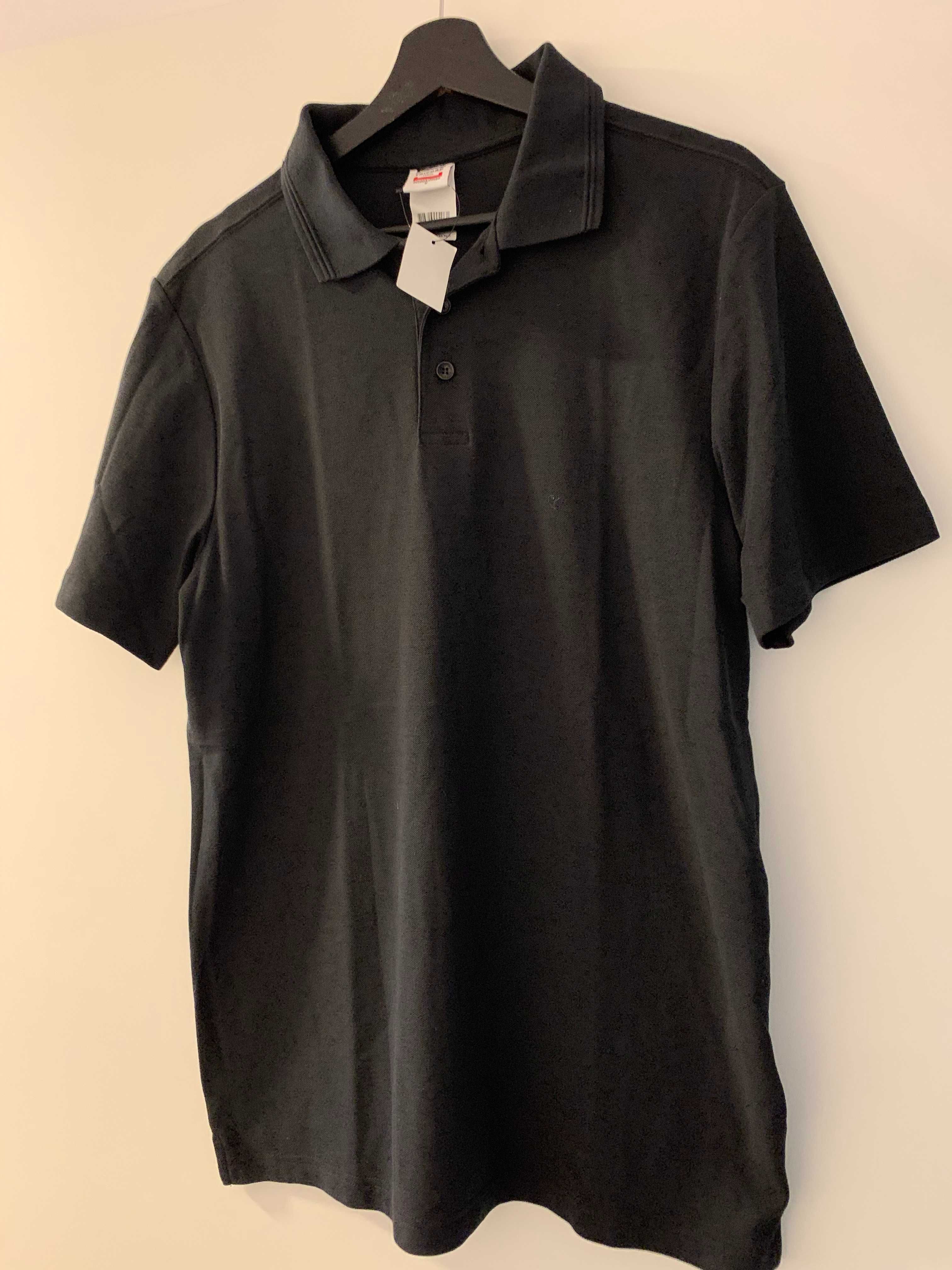 Tricou negru simplu tip polo Marca Tricorp Mărimea M