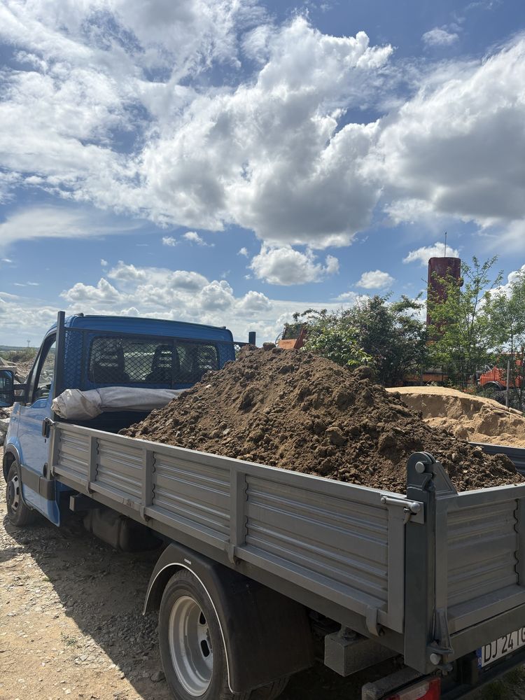Lucrari cu miniexcavator+ Transport agregate balastieră