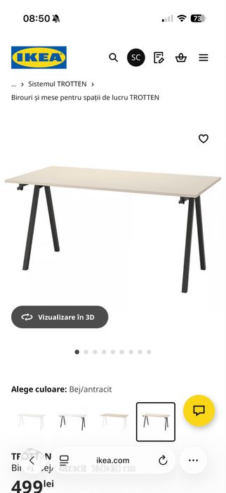 Birou ikea 10/10. 2 bucati/pretul per produs