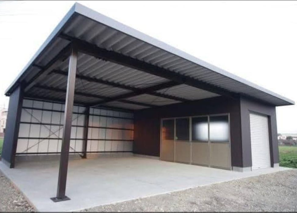 Garaje metalice auto din panouri sandwich