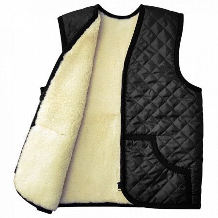 Vestă unisex matlasată cu interior din lana