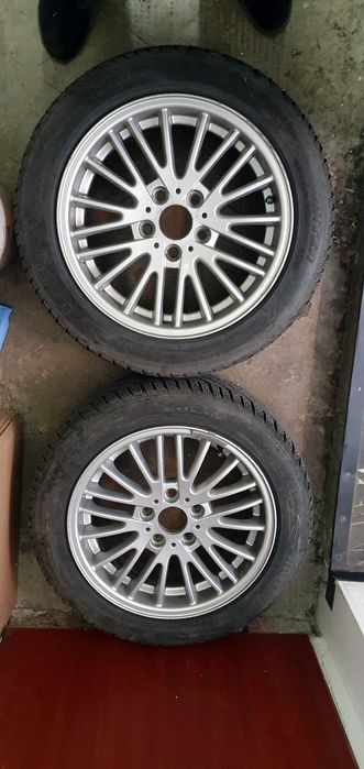 jante aliaj bmw r17 cu  anvelope 205/55r17 iarna