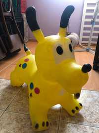 Надуваема гумена играчка куче за подскачане