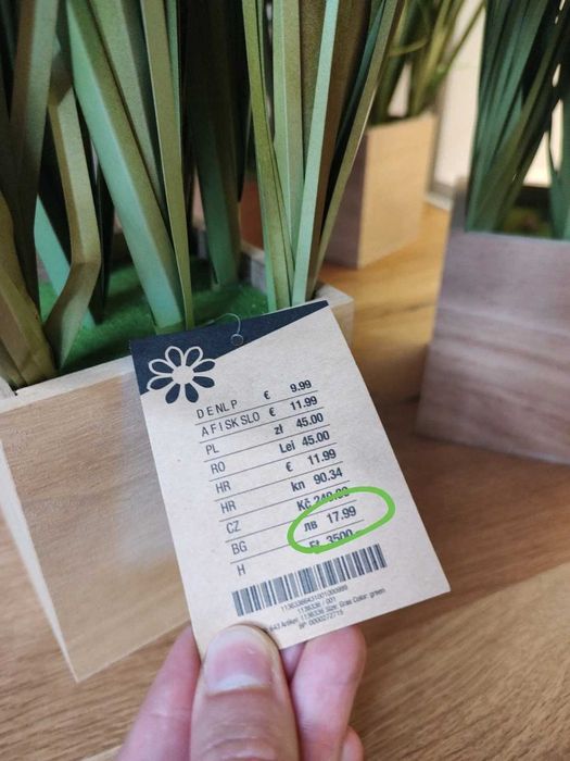 Изкуствено цвете в саксия - вис. 60см. - 2бр налични комплект