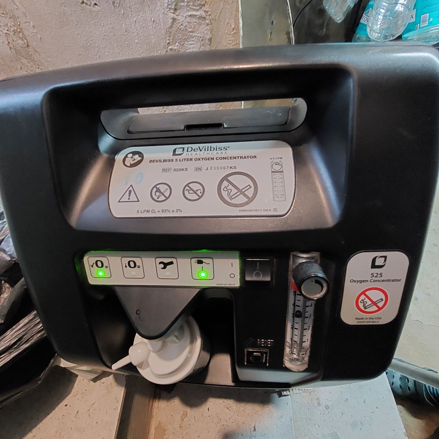 Concentrator Oxigen DeVilbiss 5 litri defect după 15 min întra în ava
