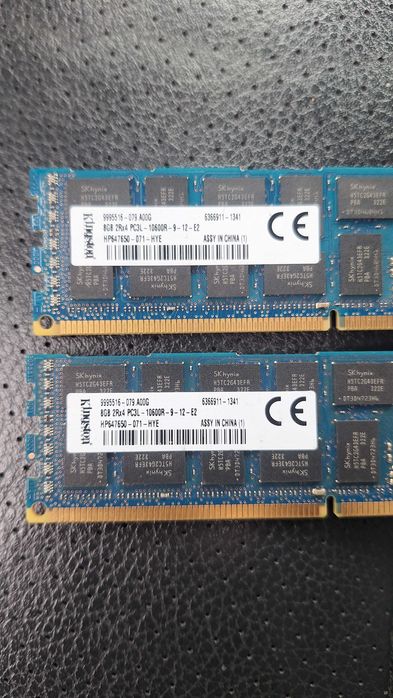 Kingston Ram  2x8gb