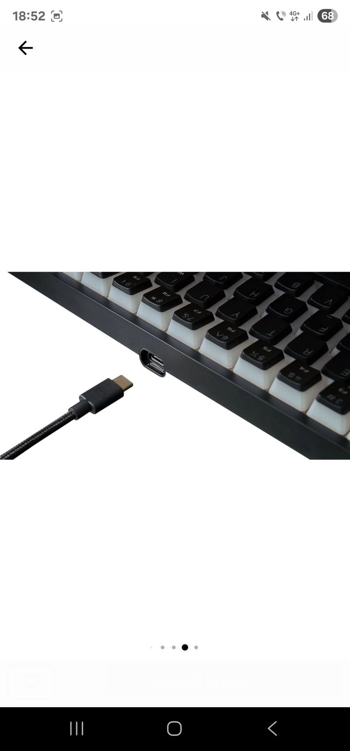 Tastatură RBG cu fir