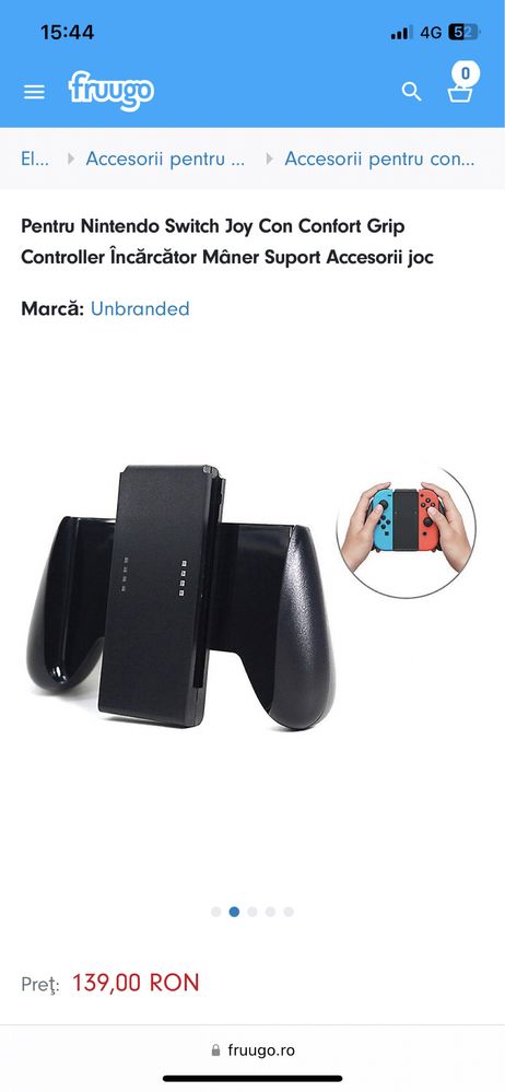 Nintendo Switch Joy Con Confort Grip Controller