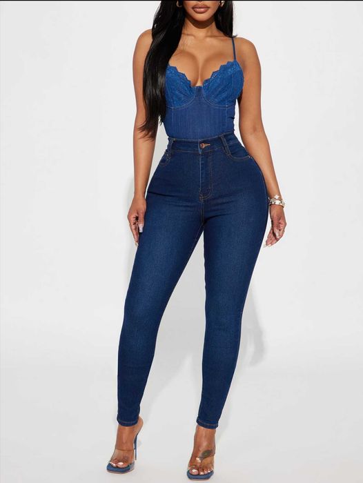 Blugi zara cu talie inalta