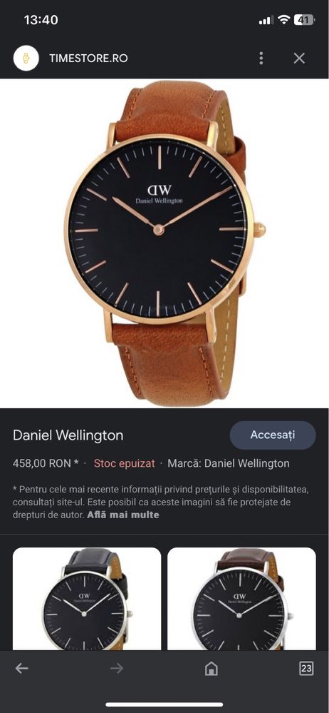 Ceas unisex Daniel wellington