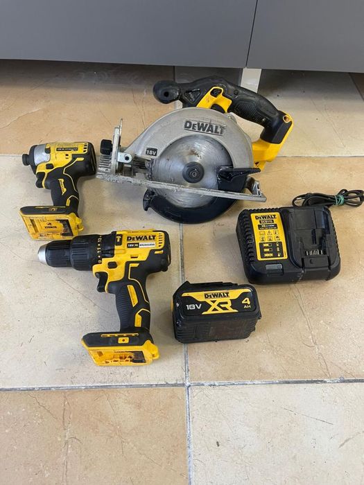 Pachet scule DeWalt Filetanta DCD778, impact DCF809, circular -A-