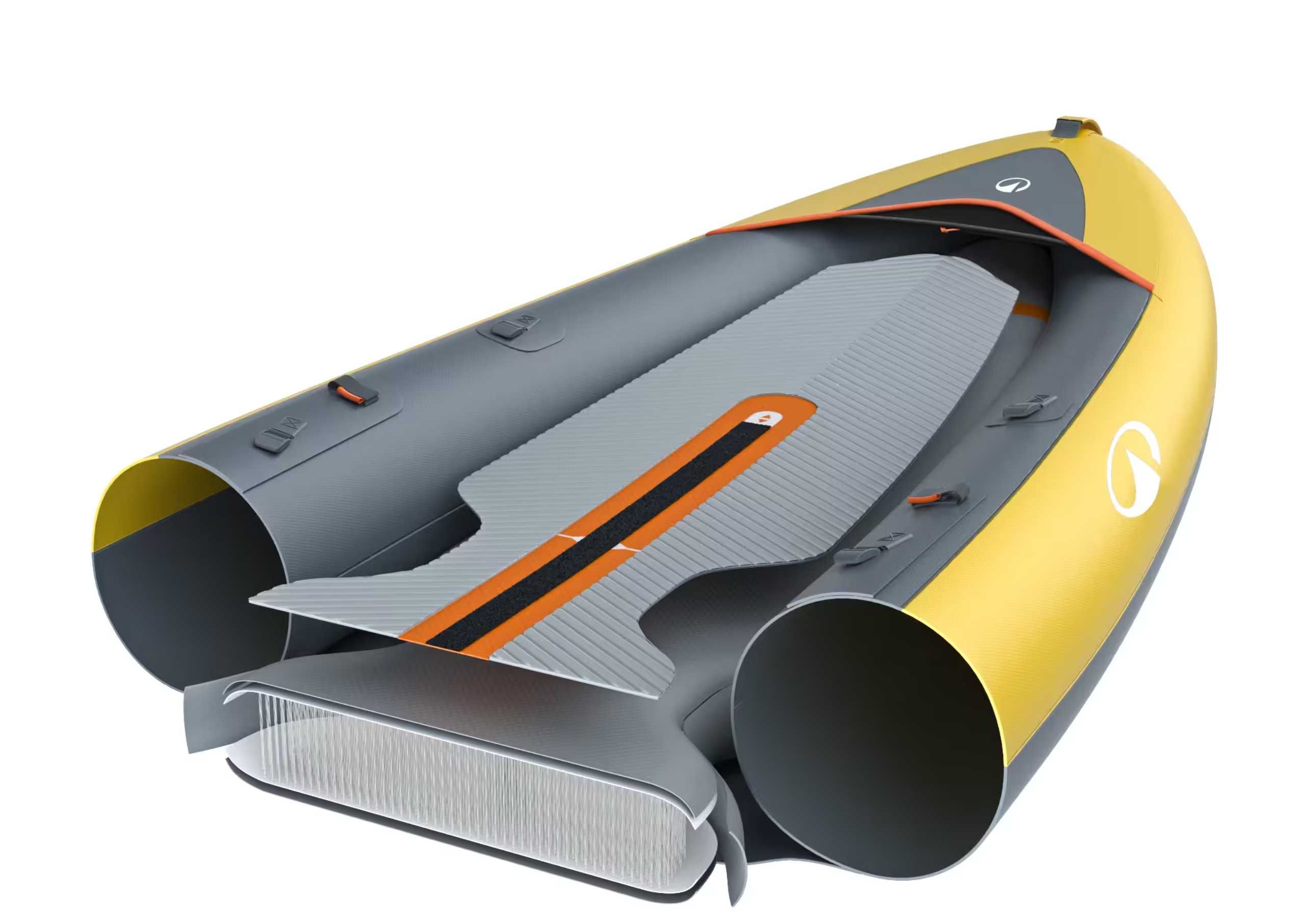 Vand Caiac-canoe gonflabil 2 locuri Tribord 100+ Galben