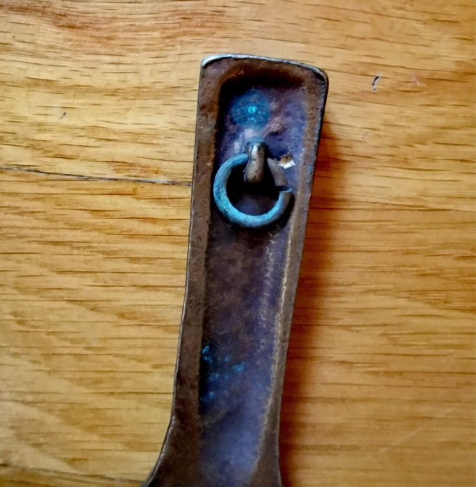 Кръст Бронзов кръст за причастие стенен кръст разпятие с червен емайл